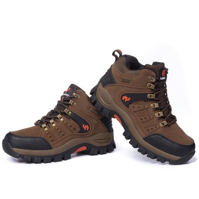 Comfortable Outdoor Waterproof Hiking Boots Men's Spring And Autumn Hiking Wear-Resistant Mountain Sports Boots Hunting Shoes High Waterproof Hiking Boots Outdoor Lightweight Mens Shoes Stevvex