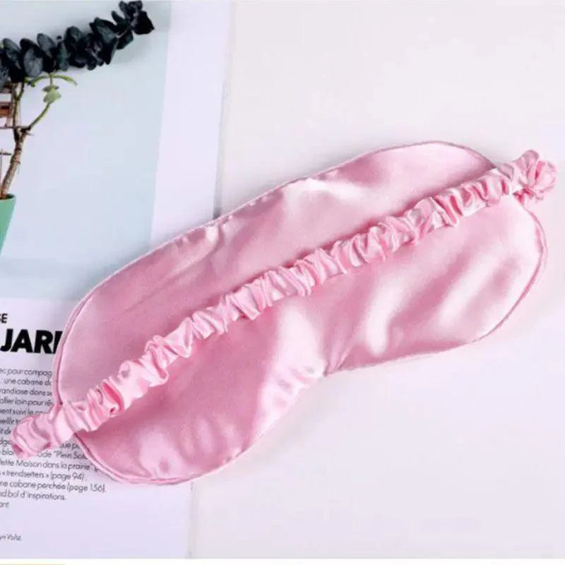 Comfortable Pink Silk Elegant Sleeping Mask Long Eyelash Sleeping Eye Mask Soft Sleeping Mask With Elastic Strap Breathable Lightweight Blindfold For Women Eye Cover Eyeshade With Luxury Bag Stevvex