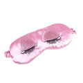 Comfortable Pink Silk Elegant Sleeping Mask Long Eyelash Sleeping Eye Mask Soft Sleeping Mask With Elastic Strap Breathable Lightweight Blindfold For Women Eye Cover Eyeshade With Luxury Bag Stevvex