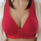 Comfortable Seamless Bra For Women Fashion Push Up Bras Wire Free Lingerie Full Cup Bralette Cotton Underwear Brassiere Front Closure Stevvex