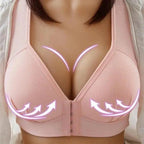 Comfortable Seamless Bra For Women Fashion Push Up Bras Wire Free Lingerie Full Cup Bralette Cotton Underwear Brassiere Front Closure Stevvex