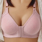 Comfortable Seamless Bra For Women Fashion Push Up Bras Wire Free Lingerie Full Cup Bralette Cotton Underwear Brassiere Front Closure Stevvex
