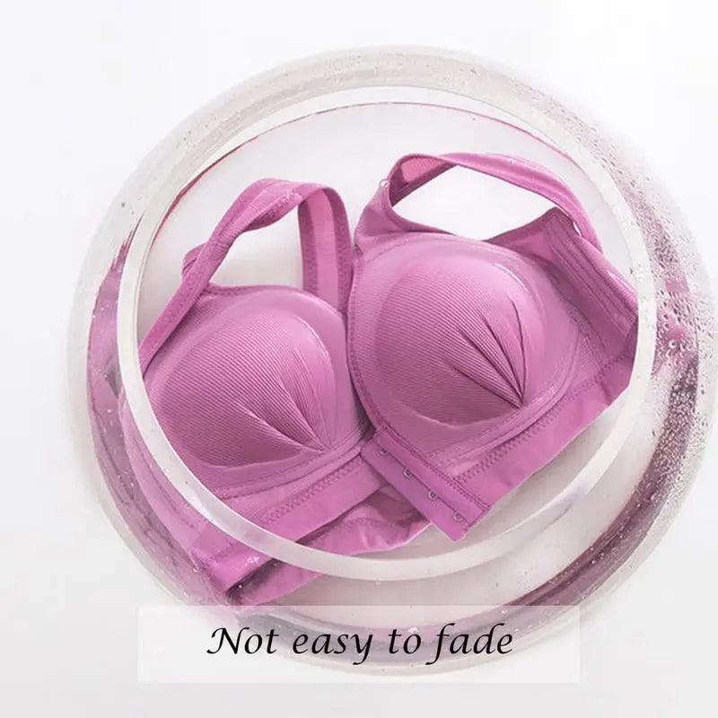 Comfortable Seamless Bra For Women Fashion Push Up Bras Wire Free Lingerie Full Cup Bralette Cotton Underwear Brassiere Front Closure Stevvex