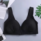 Comfortable Seamless Bra For Women Fashion Push Up Bras Wire Free Lingerie Full Cup Bralette Cotton Underwear Brassiere Front Closure Stevvex