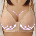 Comfortable Seamless Bra For Women Fashion Push Up Bras Wire Free Lingerie Full Cup Bralette Cotton Underwear Brassiere Front Closure Stevvex