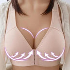 Comfortable Seamless Bra For Women Fashion Push Up Bras Wire Free Lingerie Full Cup Bralette Cotton Underwear Brassiere Front Closure Stevvex