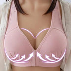 Comfortable Seamless Bra For Women Fashion Push Up Bras Wire Free Lingerie Full Cup Bralette Cotton Underwear Brassiere Front Closure Stevvex