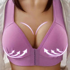 Comfortable Seamless Bra For Women Fashion Push Up Bras Wire Free Lingerie Full Cup Bralette Cotton Underwear Brassiere Front Closure Stevvex