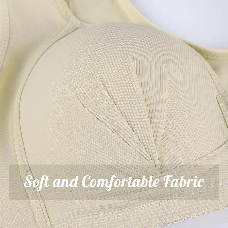 Comfortable Seamless Bra For Women Fashion Push Up Bras Wire Free Lingerie Full Cup Bralette Cotton Underwear Brassiere Front Closure Stevvex