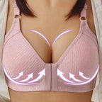 Comfortable Seamless Bra For Women Fashion Push Up Bras Wire Free Lingerie Full Cup Bralette Cotton Underwear Brassiere Front Closure Stevvex
