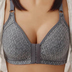 Comfortable Seamless Bra For Women Fashion Push Up Bras Wire Free Lingerie Full Cup Bralette Cotton Underwear Brassiere Front Closure Stevvex