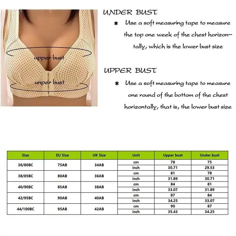 Comfortable Seamless Bra For Women Fashion Push Up Bras Wire Free Lingerie Full Cup Bralette Cotton Underwear Brassiere Front Closure Stevvex