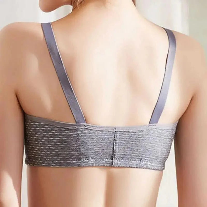 Comfortable Seamless Bra For Women Fashion Push Up Bras Wire Free Lingerie Full Cup Bralette Cotton Underwear Brassiere Front Closure Stevvex