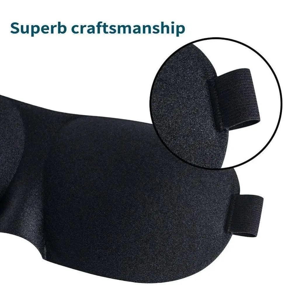 Comfortable Sleep Mask Natural Sleeping Adjustable Eye Mask Lightweight Cover Eye Patch Unisex Blindfold Travel Mask Stevvex