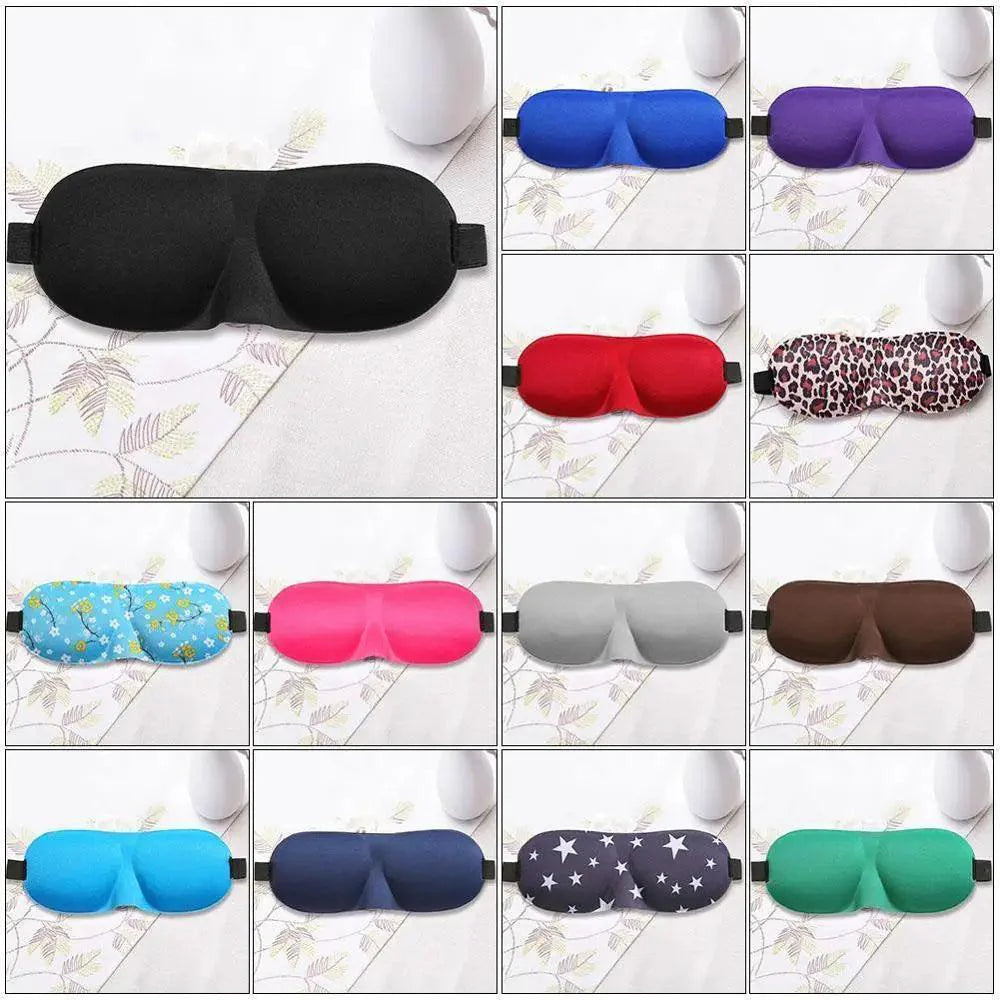 Comfortable Sleep Mask Natural Sleeping Adjustable Eye Mask Lightweight Cover Eye Patch Unisex Blindfold Travel Mask Stevvex