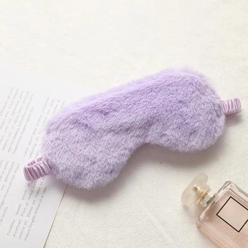 Comfortable  Sleeping Mask Sleeping Blindfold Soft Plush Eye Masks Cute Plush Mask Eye Patch Excellent Gift For Travelers Stevvex