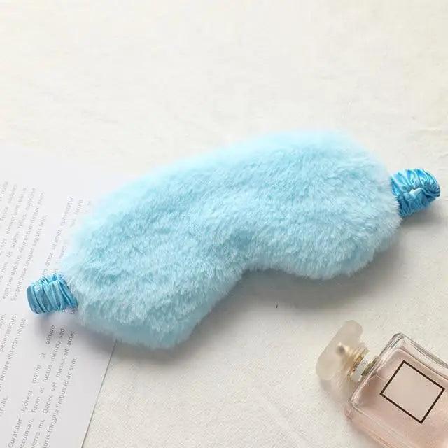 Comfortable  Sleeping Mask Sleeping Blindfold Soft Plush Eye Masks Cute Plush Mask Eye Patch Excellent Gift For Travelers Stevvex