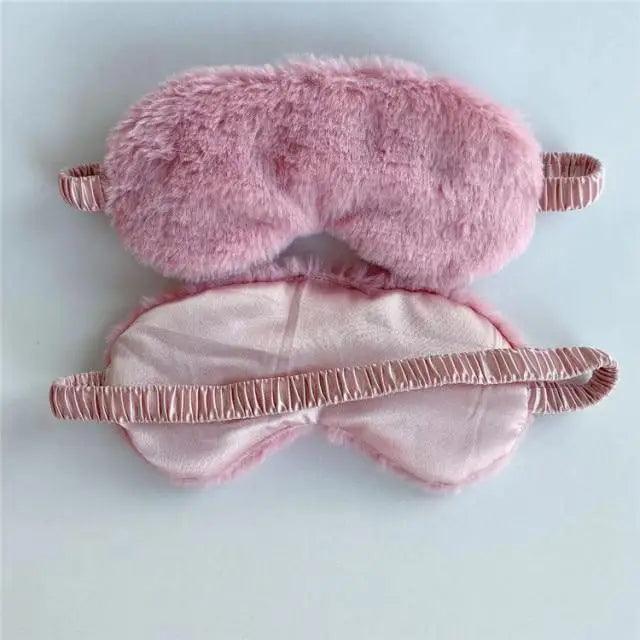 Comfortable Soft Plush Sleep Eye Mask Sleeping Masks Night Eyeshade Women Traveling Eye Patch Cute Design Cozy Fluffy Eye Mask Stevvex