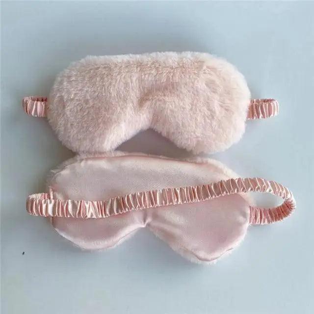 Comfortable Soft Plush Sleep Eye Mask Sleeping Masks Night Eyeshade Women Traveling Eye Patch Cute Design Cozy Fluffy Eye Mask Stevvex