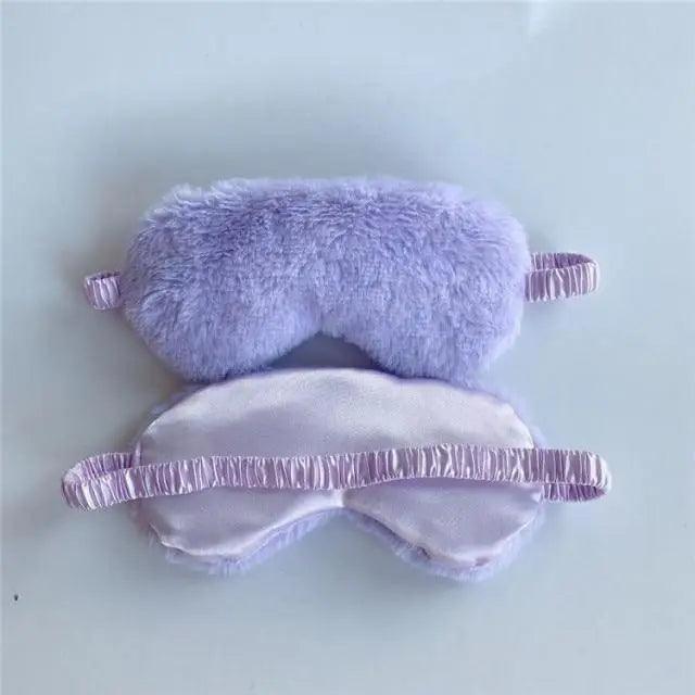 Comfortable Soft Plush Sleep Eye Mask Sleeping Masks Night Eyeshade Women Traveling Eye Patch Cute Design Cozy Fluffy Eye Mask Stevvex