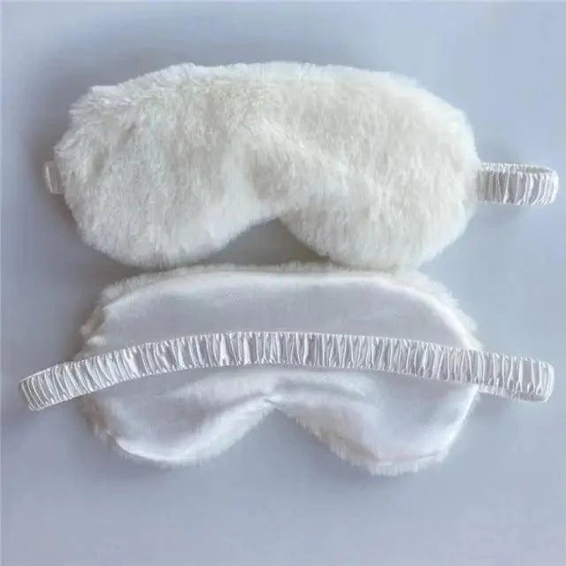 Comfortable Soft Plush Sleep Eye Mask Sleeping Masks Night Eyeshade Women Traveling Eye Patch Cute Design Cozy Fluffy Eye Mask Stevvex