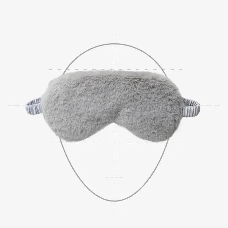 Comfortable Soft Plush Sleep Eye Mask Sleeping Masks Night Eyeshade Women Traveling Eye Patch Cute Design Cozy Fluffy Eye Mask Stevvex