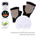 Comfortable Warm USB Heating Winter Gloves Hand Warmers Fingerless Mittens Hand Laptop Half Electric Heating Gloves Soft Hands Warmer Stevvex