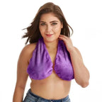 Comfortable Women Towel Bra Chest Hanging Neck Wrapped Big Bra Breastfeeding Lightweight Ladies Towel Bra Stevvex