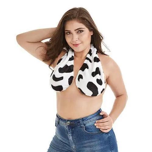 Comfortable Women Towel Bra Chest Hanging Neck Wrapped Big Bra Breastfeeding Lightweight Ladies Towel Bra Stevvex