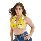 Comfortable Women Towel Bra Chest Hanging Neck Wrapped Big Bra Breastfeeding Lightweight Ladies Towel Bra Stevvex