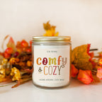 Pumpkin Spice Soy Candle 9oz Jar, Vanilla Whipped Cream Cinnamon BandsCo Straps
