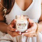 Pumpkin Spice Soy Candle 9oz Jar, Vanilla Whipped Cream Cinnamon BandsCo Straps
