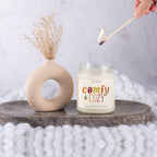 Pumpkin Spice Soy Candle 9oz Jar, Vanilla Whipped Cream Cinnamon BandsCo Straps