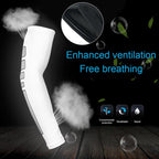 Compression Sleeve Sports Arm Cover Basketball Cycling Arm Warmer Summer Running UV Protection Volleyball UV Sun Protection Cooling Arm Sleeves Compression Sports Cover Up Arm Sleeve For Biking Cycling Outdoor Sports Stevvex