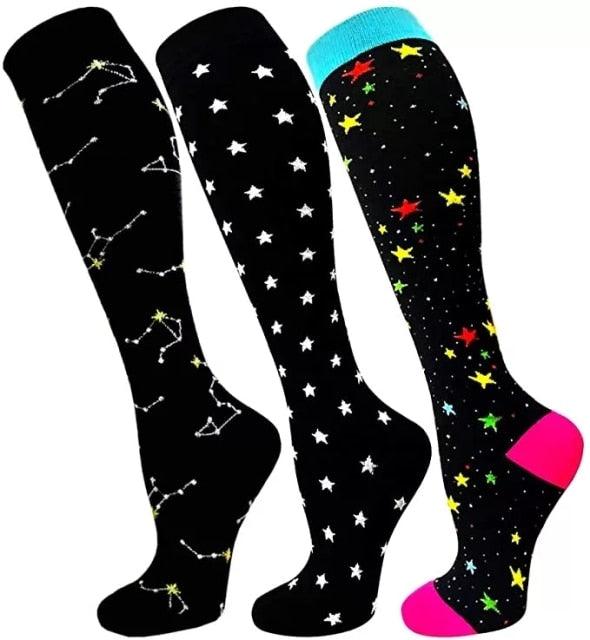Compression Socks Athletic Best Graduated Breathable Nursing Socks Fit Running Outdoor Sports Socks Hiking Socks For Athlete Men And Women Stevvex