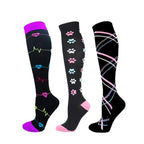 Compression Socks Athletic Best Graduated Breathable Nursing Socks Fit Running Outdoor Sports Socks Hiking Socks For Athlete Men And Women Stevvex