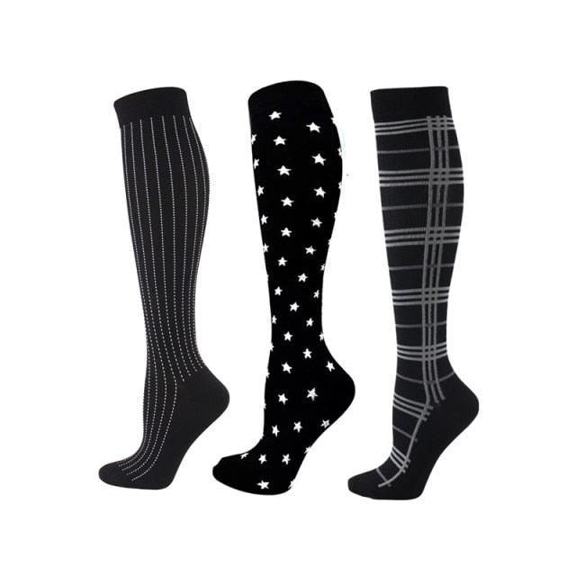 Compression Socks Athletic Best Graduated Breathable Nursing Socks Fit Running Outdoor Sports Socks Hiking Socks For Athlete Men And Women Stevvex