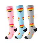 Compression Socks Athletic Best Graduated Breathable Nursing Socks Fit Running Outdoor Sports Socks Hiking Socks For Athlete Men And Women Stevvex