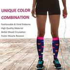 Compression Socks Athletic Best Graduated Breathable Nursing Socks Fit Running Outdoor Sports Socks Hiking Socks For Athlete Men And Women Stevvex