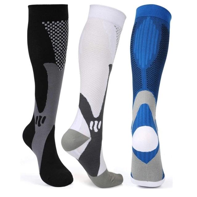 Compression Socks Athletic Best Graduated Breathable Nursing Socks Fit Running Outdoor Sports Socks Hiking Socks For Athlete Men And Women Stevvex
