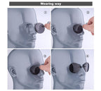 Convenient And Lightweight Sun Protection Sunglasses New Clip On Nose Glasses New Round Rimless Matrix Shape Sunglasses For Men & Women  Mini Frameless Vintage Sunglasses For men Stevvex