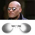Convenient And Lightweight Sun Protection Sunglasses New Clip On Nose Glasses New Round Rimless Matrix Shape Sunglasses For Men & Women  Mini Frameless Vintage Sunglasses For men Stevvex