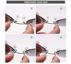 Convenient And Lightweight Sun Protection Sunglasses New Clip On Nose Glasses New Round Rimless Matrix Shape Sunglasses For Men & Women  Mini Frameless Vintage Sunglasses For men Stevvex