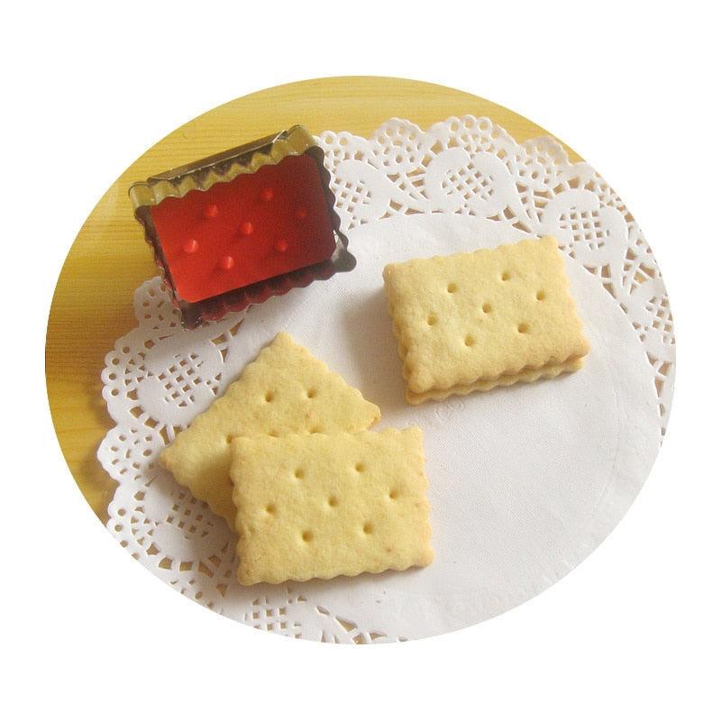 Cookie Molds Stainless Steel Cookie Cutter Baking Cake Biscuit Tools Cookie Cutter Stainless Steel Rectangular Biscuit Mold Stainless Steel Metal Molds Cutters For Kitchen Baking Christmas Small Cookie Cutters Stevvex