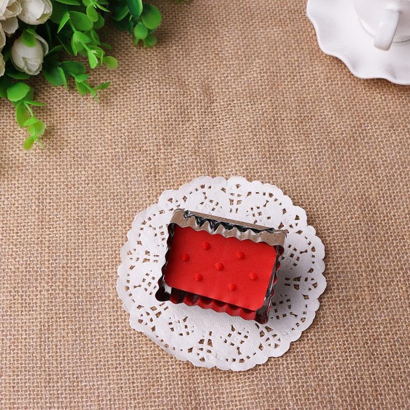 Cookie Molds Stainless Steel Cookie Cutter Baking Cake Biscuit Tools Cookie Cutter Stainless Steel Rectangular Biscuit Mold Stainless Steel Metal Molds Cutters For Kitchen Baking Christmas Small Cookie Cutters Stevvex