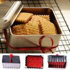 Cookie Molds Stainless Steel Cookie Cutter Baking Cake Biscuit Tools Cookie Cutter Stainless Steel Rectangular Biscuit Mold Stainless Steel Metal Molds Cutters For Kitchen Baking Christmas Small Cookie Cutters Stevvex