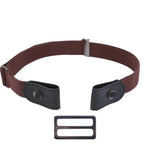 Cool Buckle-Free Stretch Elastic Waist Belt Unisex Style No Buckle Fashion Waistbands For Men And Women Simple Black Stretch Belt Invisible Elastic Belt For Jeans Pants Dresses Stevvex