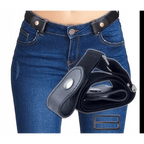 Cool Buckle-Free Stretch Elastic Waist Belt Unisex Style No Buckle Fashion Waistbands For Men And Women Simple Black Stretch Belt Invisible Elastic Belt For Jeans Pants Dresses Stevvex