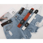 Cool Buckle-Free Stretch Elastic Waist Belt Unisex Style No Buckle Fashion Waistbands For Men And Women Simple Black Stretch Belt Invisible Elastic Belt For Jeans Pants Dresses Stevvex