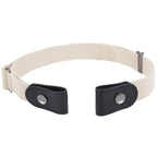 Cool Buckle-Free Stretch Elastic Waist Belt Unisex Style No Buckle Fashion Waistbands For Men And Women Simple Black Stretch Belt Invisible Elastic Belt For Jeans Pants Dresses Stevvex